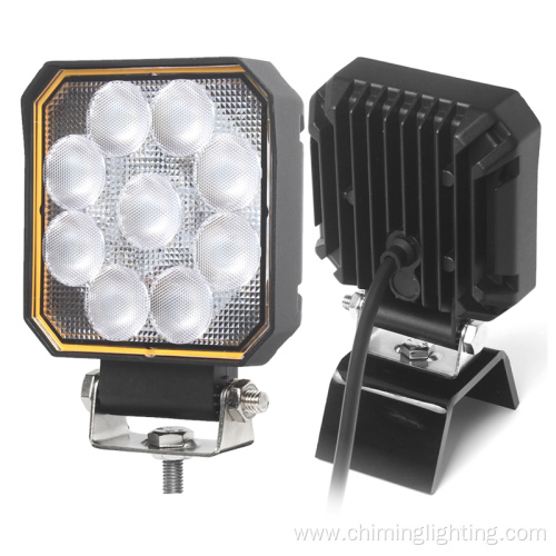 One Pair 4.5" 20W Square Truck Led Light Flood Led Light Offroad Work Light For Suv Atv Truck